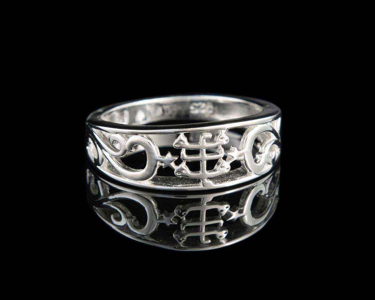 The "Divine Wisdom" Sterling Silver Baha’i Ringstone Symbol Ring - Sizes 3.5 to 10.5