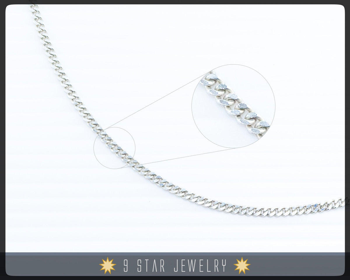 Sterling Silver 16" Curb Chain Necklace