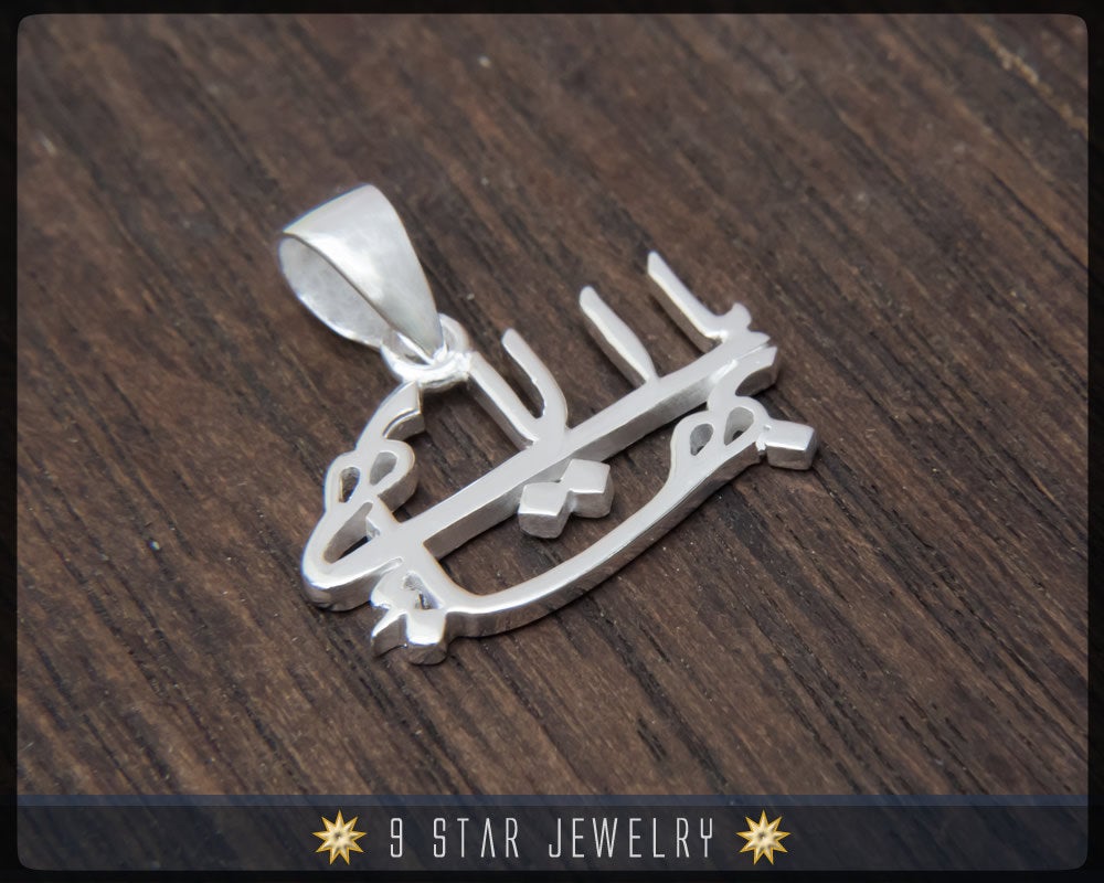 925 Sterling Silver Baha'i Greatest Name Pendant