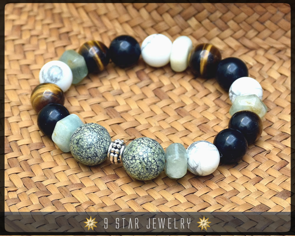 Baha'i Prayer Beads Bracelet - Calming Beads - (Alláh-u-Abhá) "The Noble Soul"