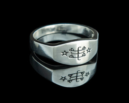 Bague Symbole Baha'i en Argent Sterling - Tailles 3 à 13