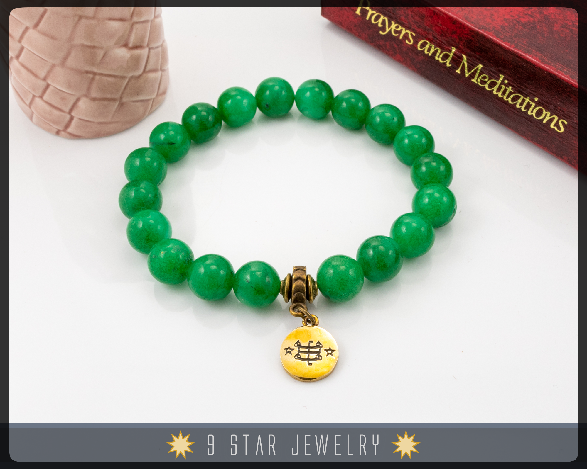 Buy Crystal Glass With Green Jade Traditional Juzu Prayer Beads Online in  India  Etsy