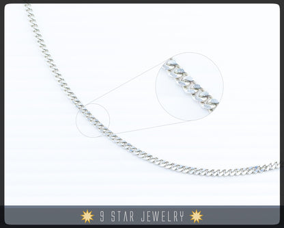 Sterling Silver 20" Curb Chain Necklace