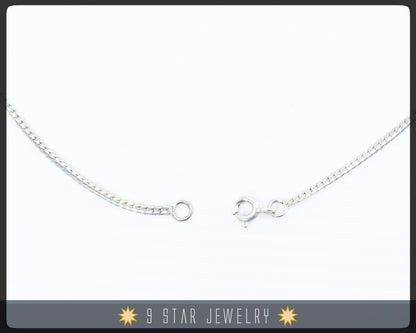 Sterling Silver 16" Scale Chain Necklace