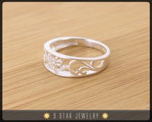 Load image into Gallery viewer, The &quot;Divine Wisdom&quot; Sterling Silver Baha’i Ringstone Symbol Ring - Sizes 4 to 10.5