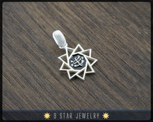 Load image into Gallery viewer, 925 Sterling Silver Baha&#39;i 9 Star Pendant (small) - BPS17s