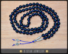 Load image into Gallery viewer, Matte Black Hand Knotted Baha&#39;i Prayer Beads - Full 95 (Alláh-u-Abhá) &quot;Zealous&quot;- BPB55