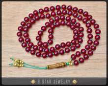 Load image into Gallery viewer, Carnelian Red Hand Knotted Baha&#39;i Prayer Beads - Full 95 (Alláh-u-Abhá) &quot;Legacy&quot;- BPB54