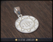 Load image into Gallery viewer, BPS20 - Sterling Silver Bahai 9 Star Pendant w/ Ringstone Symbol