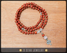 Load image into Gallery viewer, Tree of Life - Baha&#39;i Prayer Beads - Full 95 (Alláh-u-Abhá) Brick Orange - BPBA46
