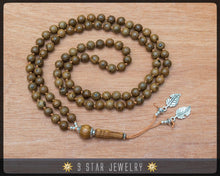 Load image into Gallery viewer, Wooden Hand Knotted Baha&#39;i Prayer Beads - Full 95 (Alláh-u-Abhá) &quot;Sienna&quot;- BPB63