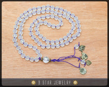 Load image into Gallery viewer, Matte Crystal Hand Knotted Baha&#39;i Prayer Beads - Full 95 (Alláh-u-Abhá) &quot;Miya&quot;- BPB68