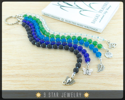 Baha'i Prayer Beads Strands - Full 95 (Alláh-u-Abhá) "Aurora"