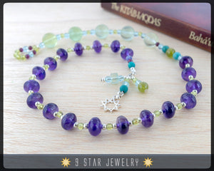 Baha'i Prayer Beads 5x19 (Alláh-u-Abhá) "Majestic" - BPB13