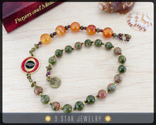 Load image into Gallery viewer, Baha&#39;i Prayer Beads 5x19 (Alláh-u-Abhá) &quot;Fruits of One Tree&quot;- BPB84