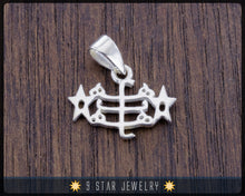 Load image into Gallery viewer, Sterling Silver Baha&#39;i Ringstone Symbol pendant - BPS29