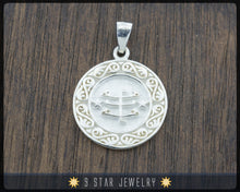 Load image into Gallery viewer, Sterling Silver &quot;The Garden of Ridván&quot;  Baha&#39;i Ringstone Symbol pendant - BPS30