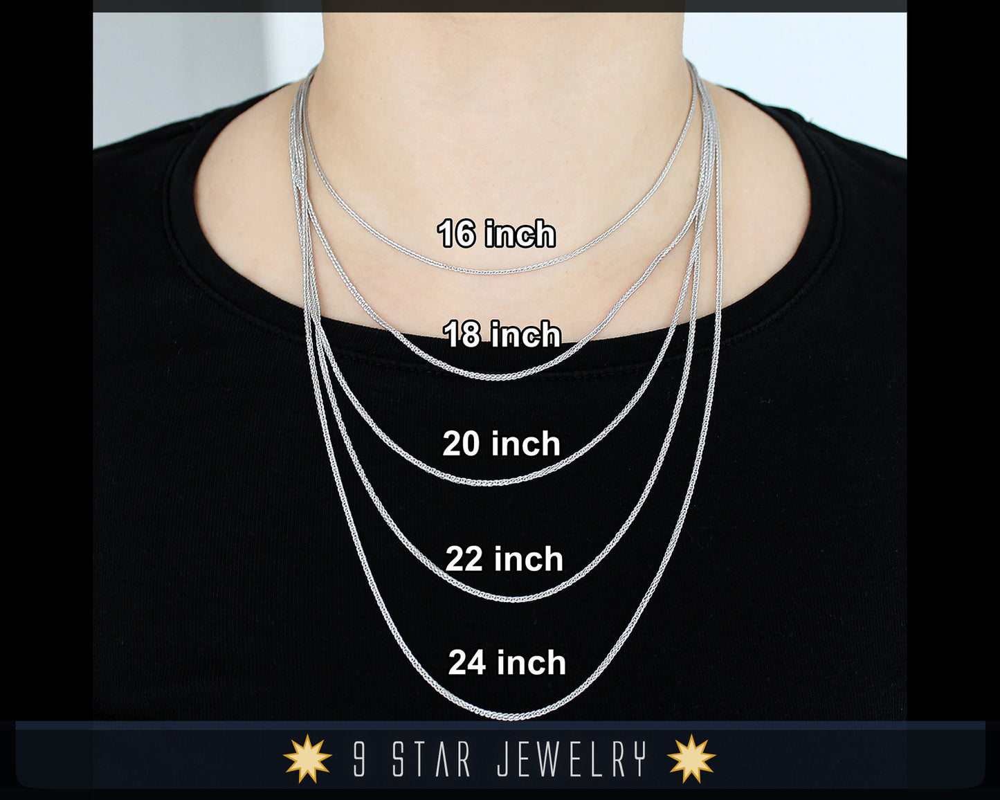 Sterling Silver 20" Box Chain Necklace